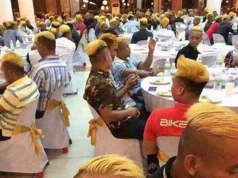 Seribu Orang Lebih Rela Warnai Rambut Jadi Emas Demi Dapat Rp 3 Juta