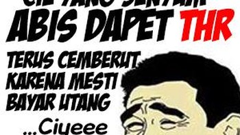 THR untuk bayar utang. Foto: Instagram