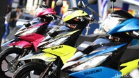 Selain menghidupkan kembali Nex, Suzuki juga meluncurkan Skuter matik lainnya yakni Adress dengan aksesori yang penuh warna, diberi nama Adress Playful. Foto: Hasan Alhabshy