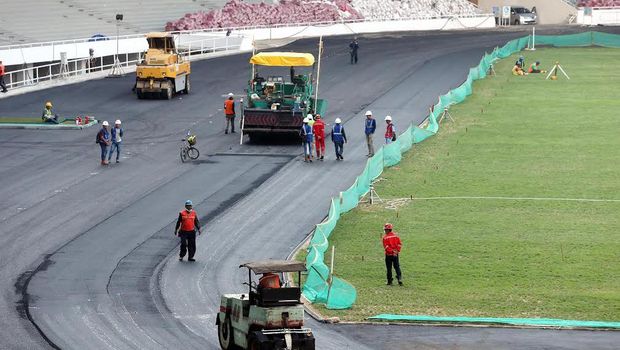 Stadion Utama Gelora Bung Karno Mulai Tunjukkan Wajah Barunya