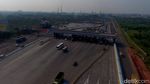 Potret Gerbang Tol Cikarang Utama dari Ketinggian