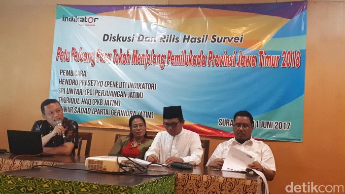 Indikator: Elektabilitas Gus Ipul Tertinggi, Risma Salip Khofifah