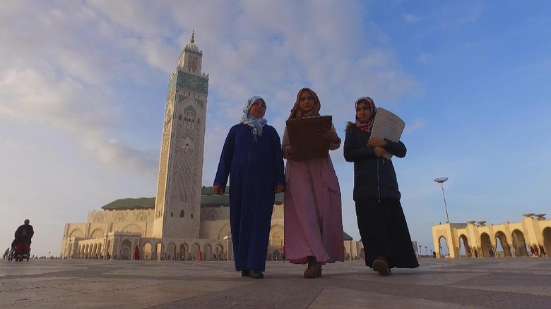 Masjid Hassan II, landmark Maroko (Irfan Padli/TRANS7) Masjid Hassan II, landmark Maroko (Irfan Padli/TRANS7)