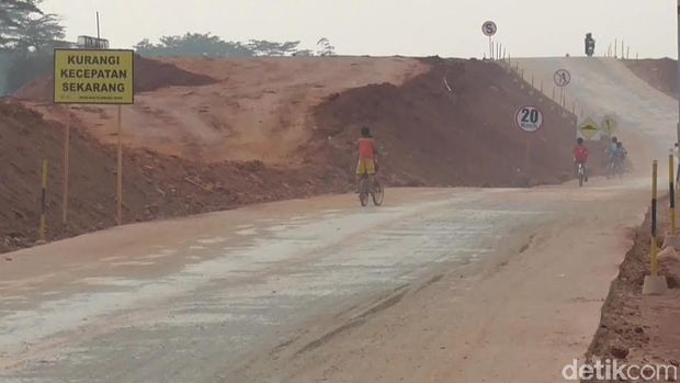 kondisi jalur tol fungsional Pemalang-Batang.
