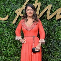 Salma Hayek attends the British Fashion Awards 2015 at London Coliseum on November 23, 2015 in London, England.  (Photo by Anthony Harvey/Getty Images)