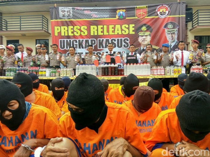 12 Hari, Polresta Sidoarjo Amankan 1.282 Tersangka Operasi Pekat