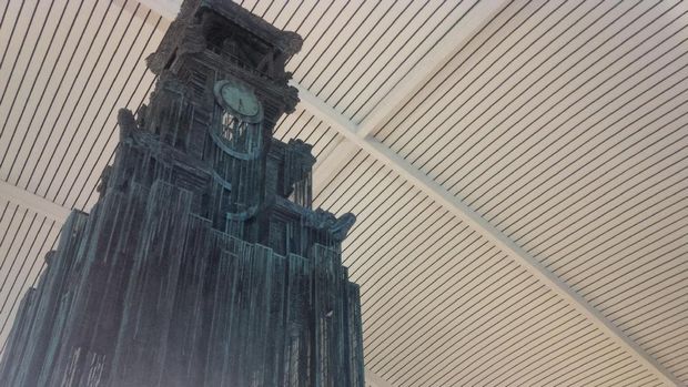 Menara jam ini dibuat Nyoman Nuarta (David/detikTravel)