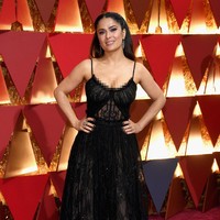 Salma Hayek attends the 89th Annual Academy Awards at Hollywood & Highland Center on February 26, 2017 in Hollywood, California.  (Photo by Kevork Djansezian/Getty Images)