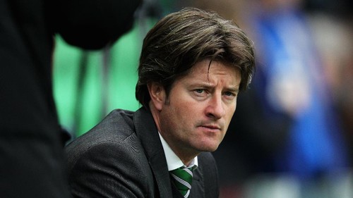 GRONINGEN, NETHERLANDS - APRIL 27:  Groningen Manager / trainer, Pieter Huistra looks on prior to the Eredivisie match between FC Groningen and De Graafschap at the Euroborg Stadion on April 27, 2012 in Groningen, Netherlands.  (Photo by Dean Mouhtaropoulos/Getty Images)
