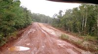 Kian jauh dari kota, kondisi jalan kian rusak.