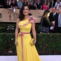 Salma Hayek attends The 23rd Annual Screen Actors Guild Awards at The Shrine Auditorium on January 29, 2017 in Los Angeles, California. 26592_008  (Photo by Frazer Harrison/Getty Images)