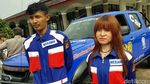 Montir Cantik Siap Bantu Pemudik