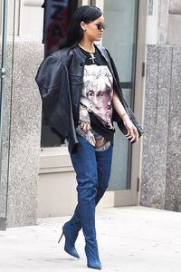 Tren Boots Denim Selebriti, Dipakai 