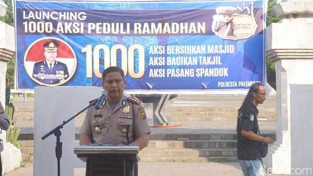 Polresta Palembang Luncurkan 1.000 Aksi Peduli Ramadan