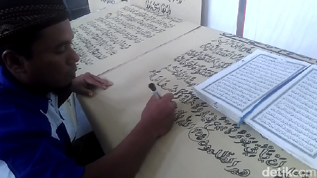 Napi Lapas Blitar Menulis mushaf Al Quran