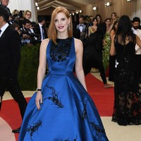 Jessica Chastain attends the Manus x Machina: Fashion In An Age Of Technology Costume Institute Gala at Metropolitan Museum of Art on May 2, 2016 in New York City.  (Photo by Larry Busacca/Getty Images)