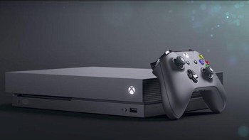 Xbox One X dilabur warna hitam, dengan desain minimalis. Foto: Microsoft
