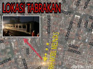 Ini Detail Lokasi Tabrakan Maut KA Walahar dengan Mobil di Senen