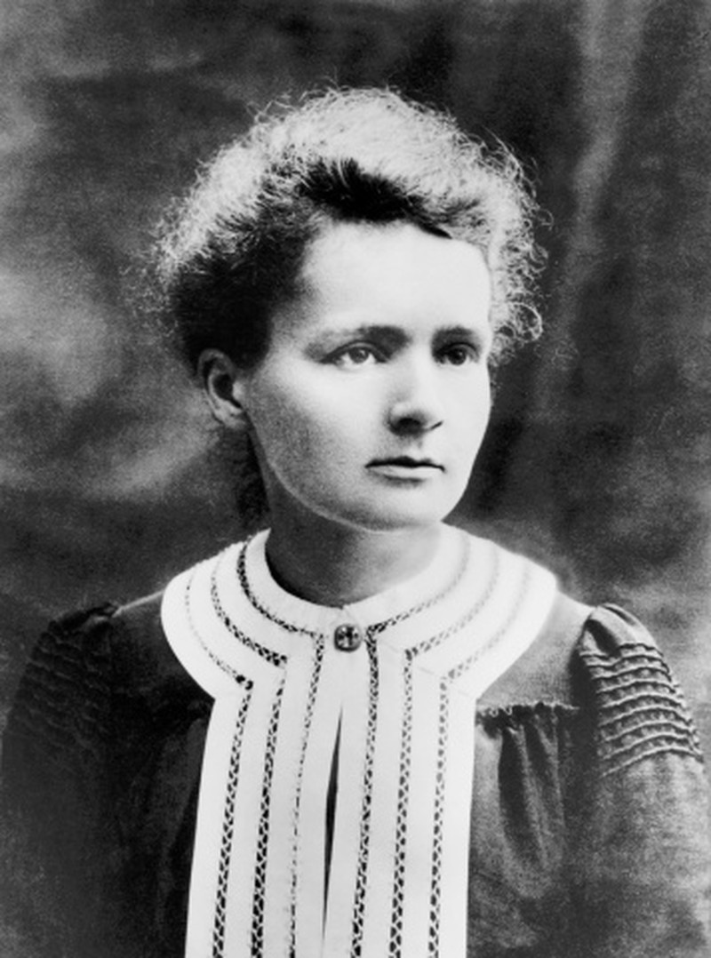 Marie Curie. Historical portrait of the Polish-French physicist Marie Curie (1867-1934, nee Marya Sklodowska). With her husband Pierre, she isolated the radioactive elements polonium and radium in 1898. Marie won the 1911 Nobel Prize for Chemistry for thi