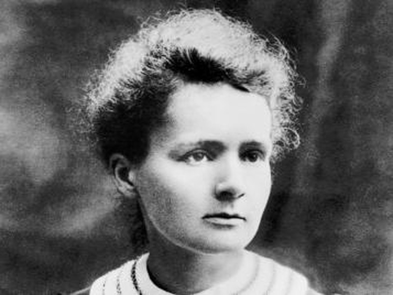 Marie Curie. Historical portrait of the Polish-French physicist Marie Curie (1867-1934, nee Marya Sklodowska). With her husband Pierre, she isolated the radioactive elements polonium and radium in 1898. Marie won the 1911 Nobel Prize for Chemistry for thi