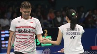 Praveen/Debby harus mengakui keunggulan ganda campuran asal Denmark tersebut.