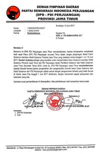 Risma Masuk Daftar Cagub PDIP, Surat Partai Diantar 