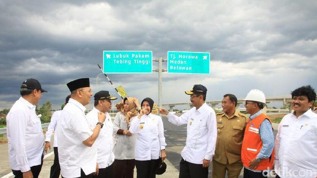 Panjang Tol Kualanamu-Sei Rampah 41,6 kilometer.