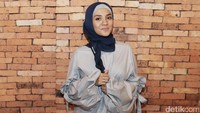 Enno Lerian hadir dalam acara yang digelar di Kemang, Jakarta Selatan, Rabu (14/6/2017). Foto: Ismail/detikHOT