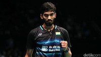 Kidambi Srikanth sukses mengalahkan Jorgensen dengan skor 15-21, 22-20, 16-21. 