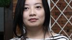 Penampilan Manis Leony dengan Striped Blouse