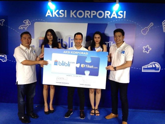Akuisisi Blibli pada Tiket.com. Foto: Agus Tri Haryanto/inet Akuisisi Blibli pada Tiket.com. Foto: Agus Tri Haryanto/inet