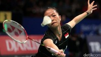 Fitriani dikalahkan oleh Sung Ji Hyun dengan skor 21-10 dan 21-10.