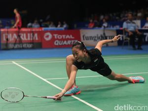 Fitriani Kalah karena Tak Mampu Redam Tekanan Lawan