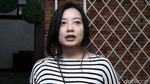 Penampilan Manis Leony dengan Striped Blouse