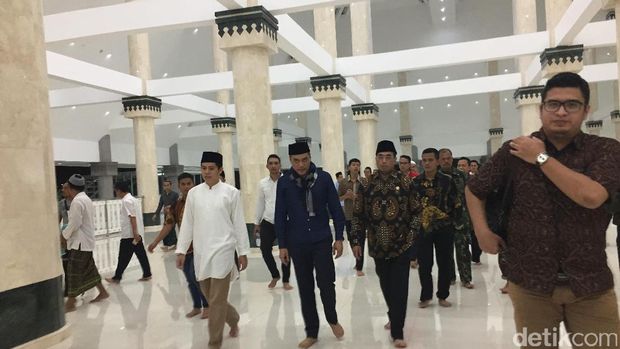 Menhub Sosialisasikan Mudik Gratis di Masjid Raya Daan Mogot