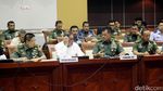 Menhan dan Panglima TNI Raker dengan Komisi I DPR