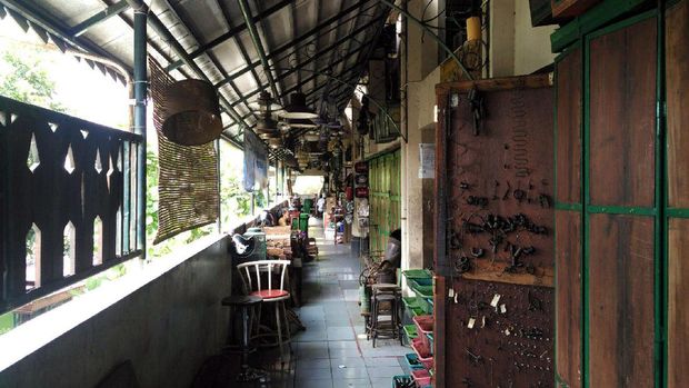Lorong-lorong di Pasar Triwindu (Wahyu/detikTravel)
