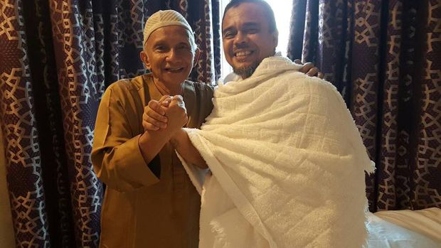 Habib Rizieq saat bertemu Amien Rais di Saudi. 