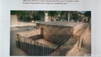 Yang paling mengagumkan adalah foto komputer bentuk rumah Nabi Muhammad. Ini bukan gambar sembarangan, melainkan hasil riset Al Madinah Al Munawwarah Research & Studies Center (Fitraya/detikTravel)