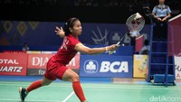 Pada pertandingan ini Greysia/Apriani kalah dengan skor 18-21, 14-21. 