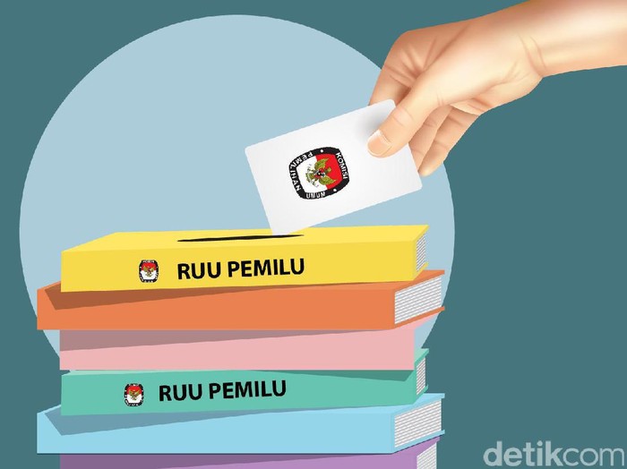 Ilustrasi RUU Pemilu (Luthfy Syahban/detikcom)