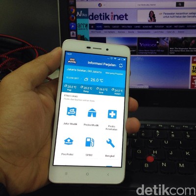 aplikasi ayo mudik. : agus/detikINET aplikasi ayo mudik. : agus/detikINET