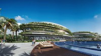 Diberi nama Forest City, kota dengan nilai investasi mencapai US$ 100 miliar atau setara dengan Rp 1.330 triliun (kurs Rp 13.300) tersebut akan mampu menampung sekitar 700.000 penduduk. Jumlah tersebut sekitar 20.000 lebih banyak dari populasi Washington DC saat ini, dan akan menjadi kota yang lebih padat dibanding Manhattan, AS. Dok, SouthernCorridor Malaysia/YouTube.
