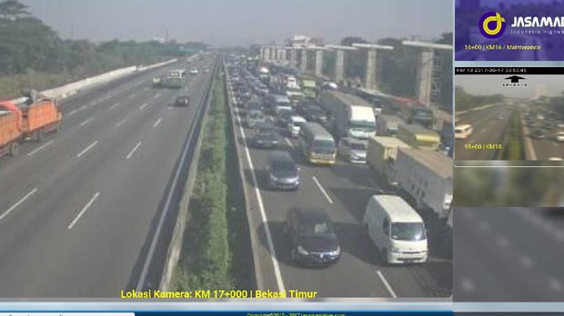 Tol Jakarta arah Cikampek macet.