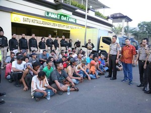 115 Preman di Terminal dan Stasiun Tanjung Priok Ditangkap