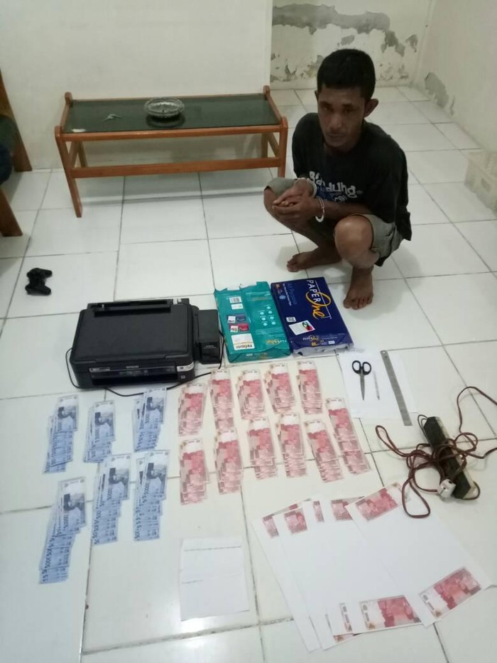 Palsukan Uang untuk Lebaran, Hamdani Ditangkap Polisi