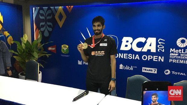 Srikanth Kidambi kalah dua gim langsung dari Jonatan Christie.