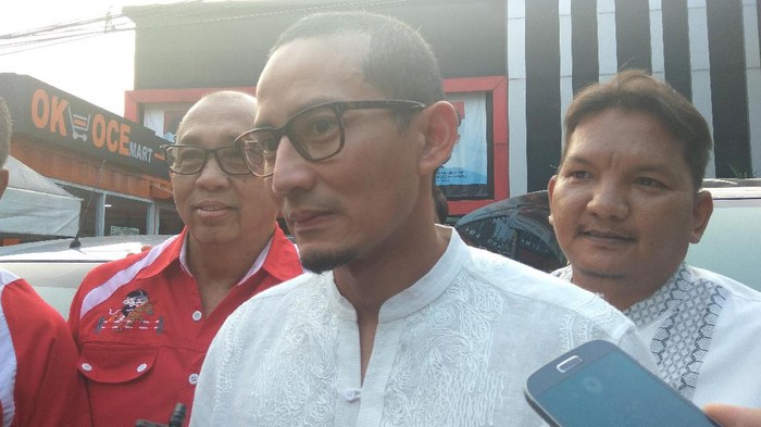 Sandiaga akan Silaturahmi ke Djarot pada Lebaran Hari Pertama