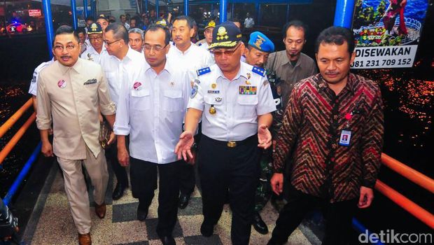 Menhub Budi Karya di Banyuwangi, Jawa Timur.