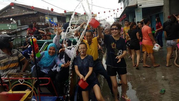 Festival Perang Air di Kepulauan Meranti, Riau
